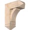 Ekena Millwork Thorton Arts and Crafts Smooth Bracket w/ Offset Brace, Douglas Fir, 7 1/2"W x 18"D x 22"H BKT0806X18X22THR03SDF - alternate 1